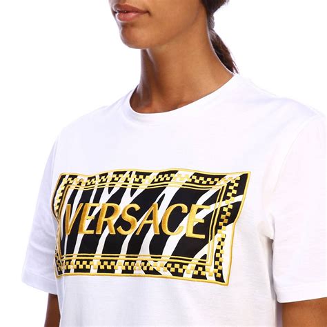 versace white top women's|versace tops women on sale.